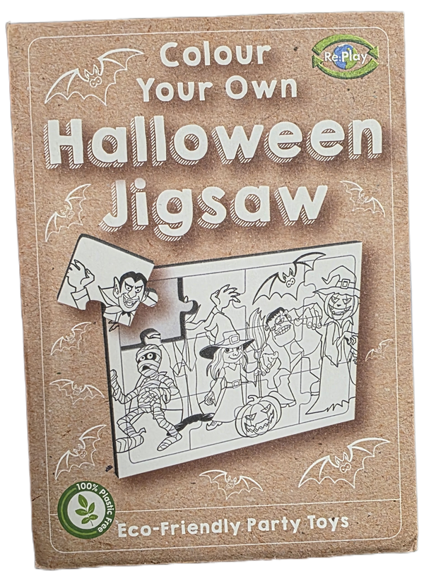 Halloween Jigsaw Puzzle - Colour Your Own Puzzle for Creative Fun