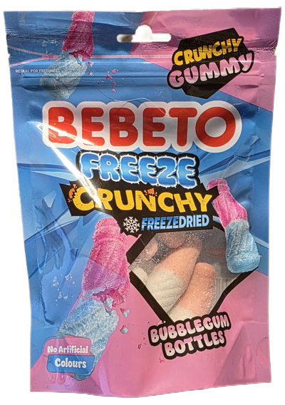 BEBETO Freeze Crunch (FreezeDried) Bubblegum Bottles