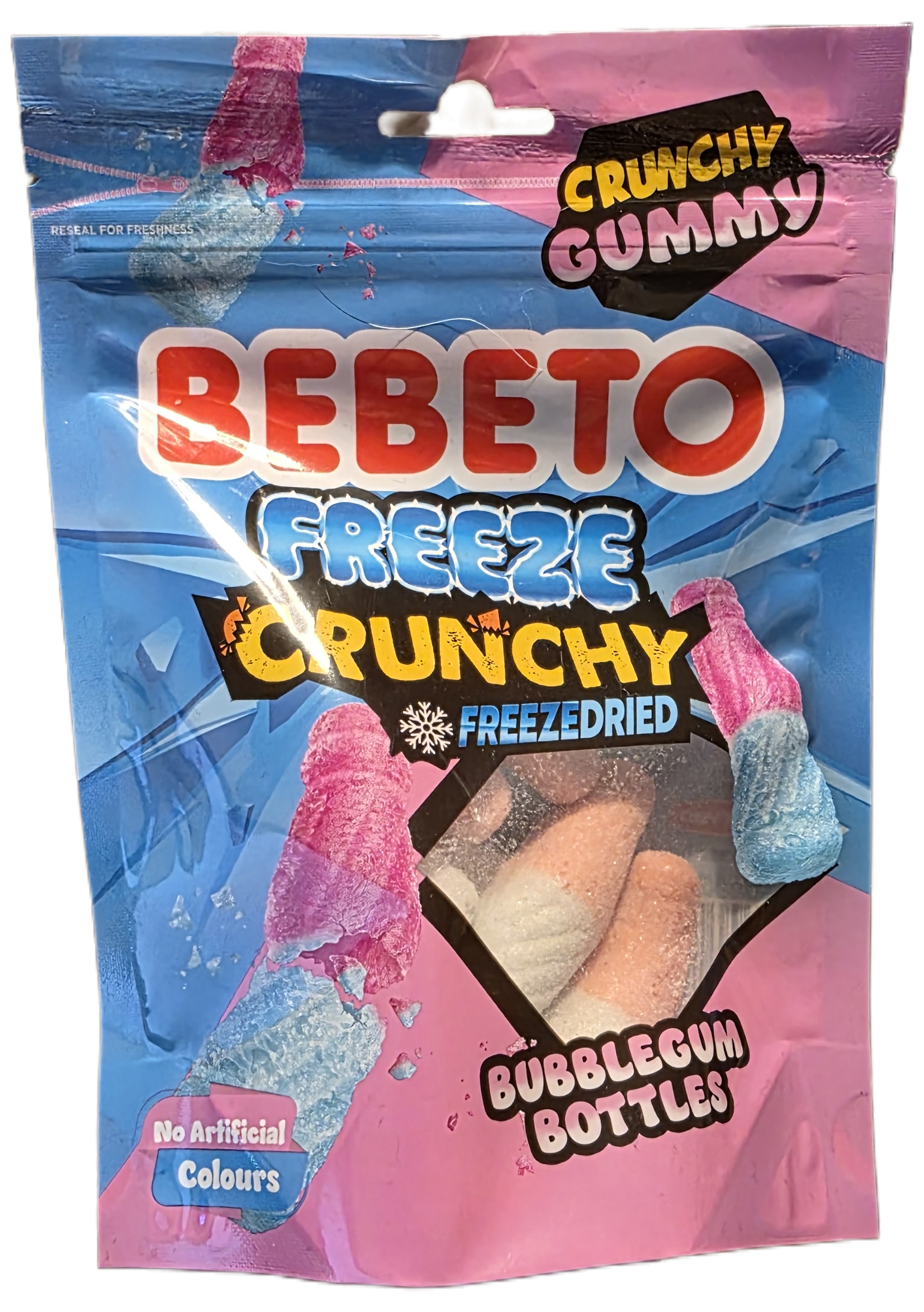 BEBETO Freeze Crunch (FreezeDried) Bubblegum Bottles - Gifts4YouAll