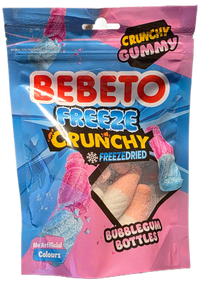 BEBETO Freeze Crunch (FreezeDried) Bubblegum Bottles - Gifts4YouAll