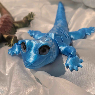 Silk Blue Gecko Fidget Toy for Stress Relief and Focus - Gifts4YouAll