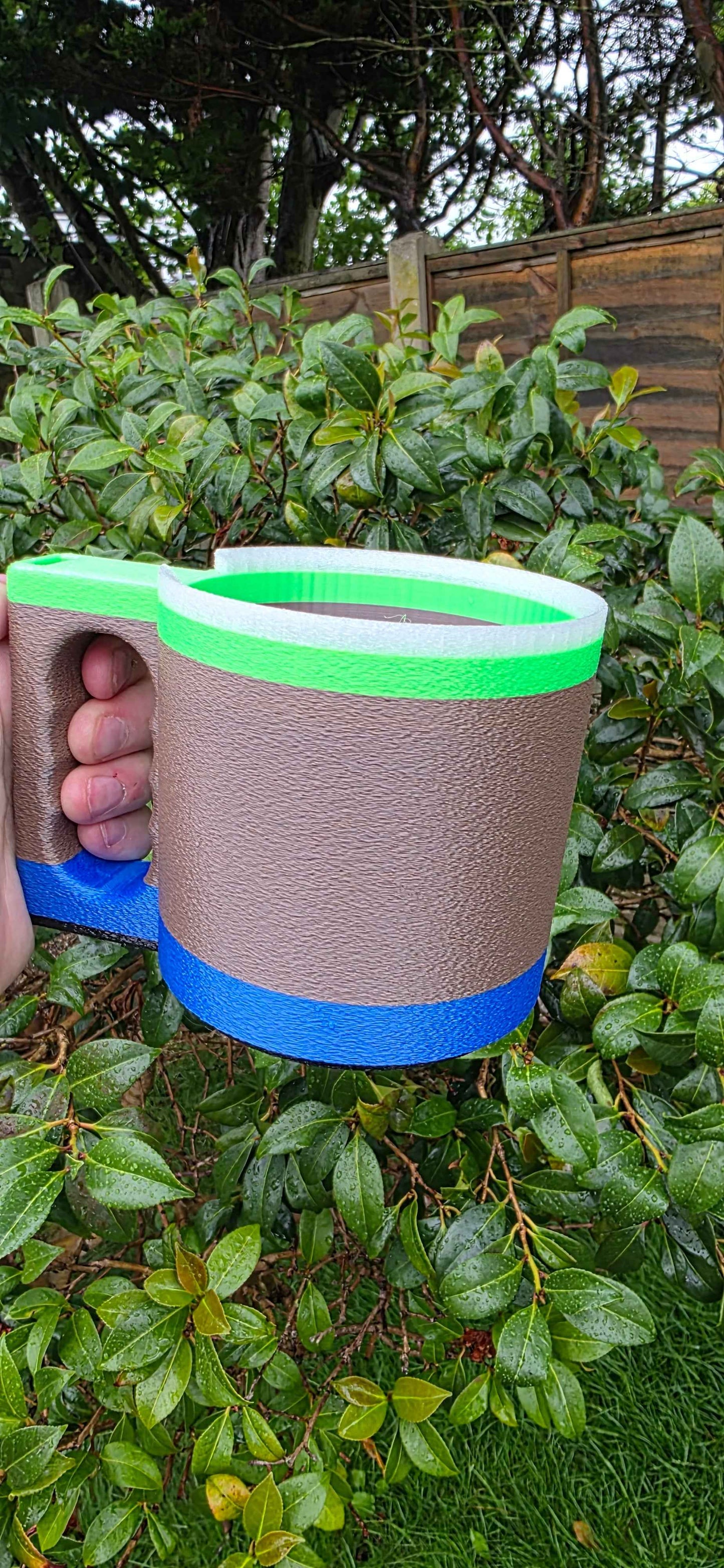 Ice Cream Cup Holder with Spoon Holder - 3D Printed Convenience