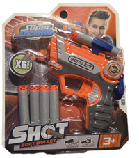 Super Shooter - Soft Bulley High-Tech Shooter Elite x 6 Soft Bullets