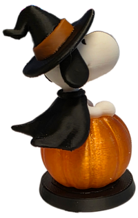 Spooky Snoopy Pumpkin 3D Print - 7CM Tall Fun Decor