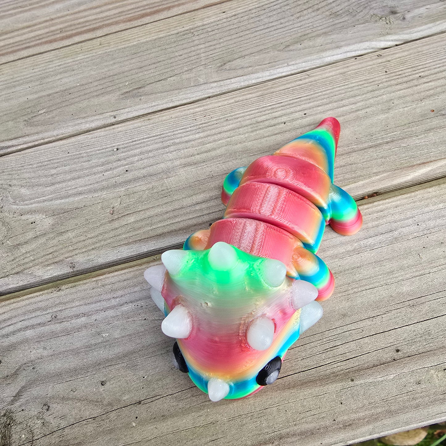 Dinosaur with Glow in the dark horns