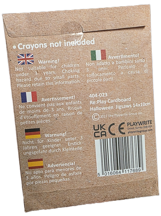 Halloween Jigsaw Puzzle - Colour Your Own Puzzle for Creative Fun