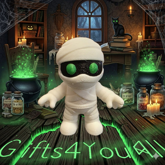 Mini Creatures Mummy 3D-Printed Mini Creature - 5cm Tall Unique Decoration