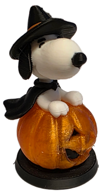 Spooky Snoopy Pumpkin 3D Print - 7CM Tall Fun Decor