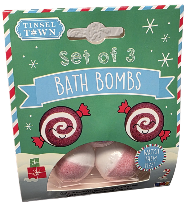 Set of 3 Green Bath Bombs Set for Relaxation