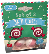 Set of 3 Green Bath Bombs Set for Relaxation