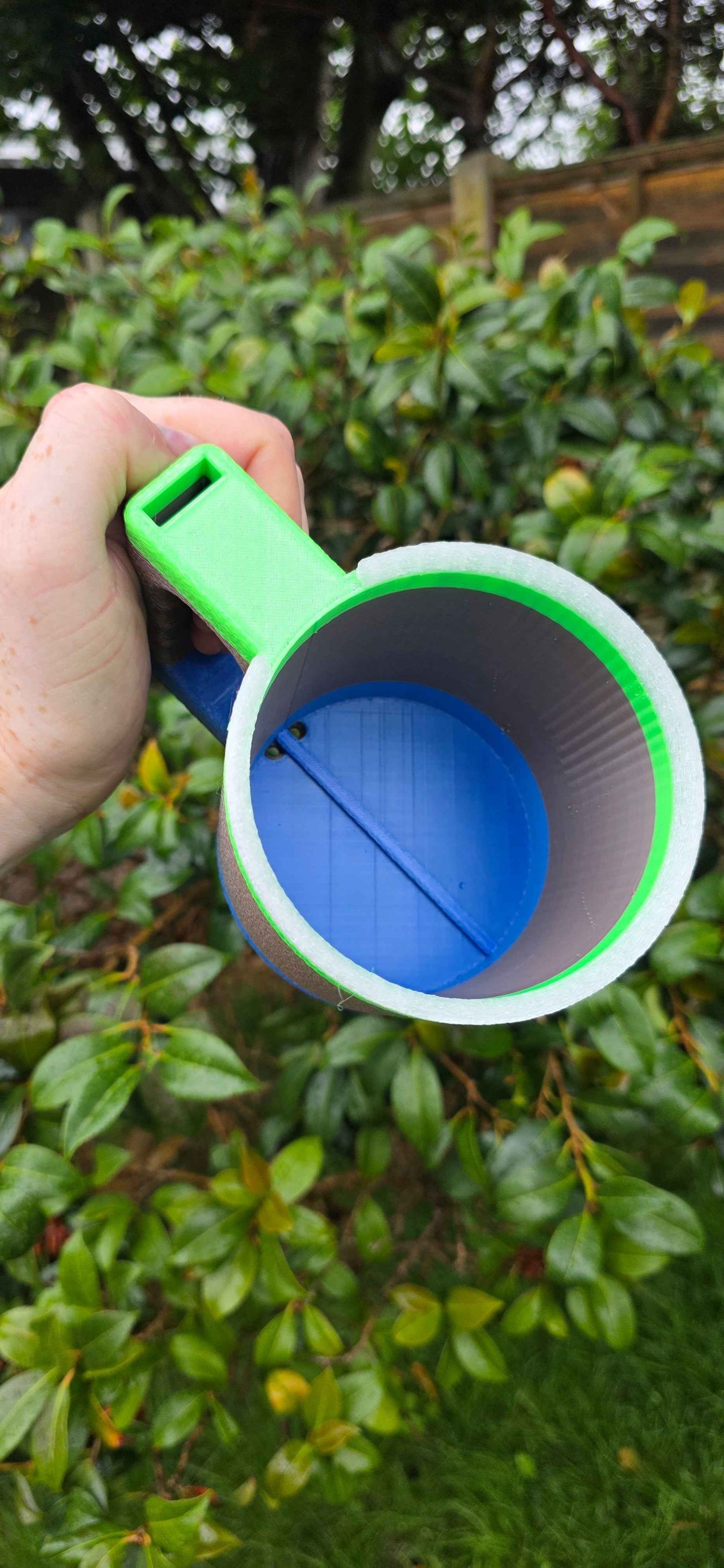 Ice Cream Cup Holder with Spoon Holder - 3D Printed Convenience