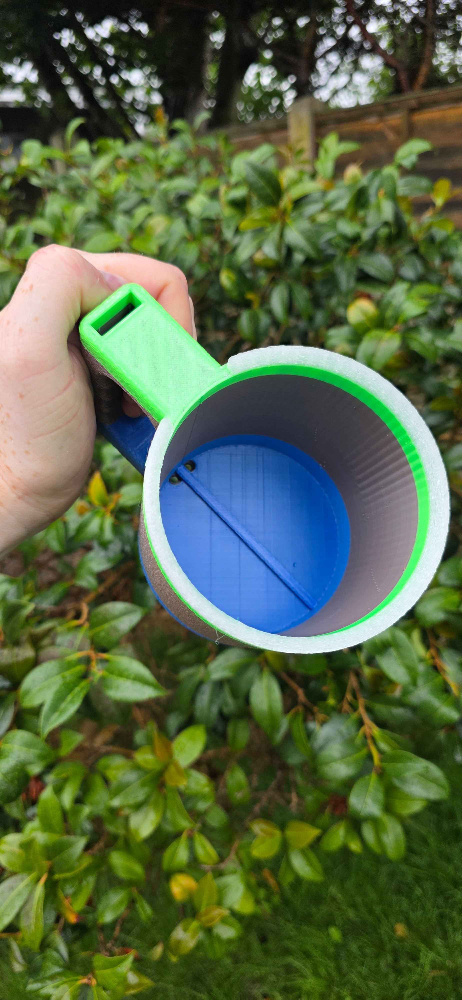 Ice Cream Cup Holder with Spoon Holder - 3D Printed Convenience