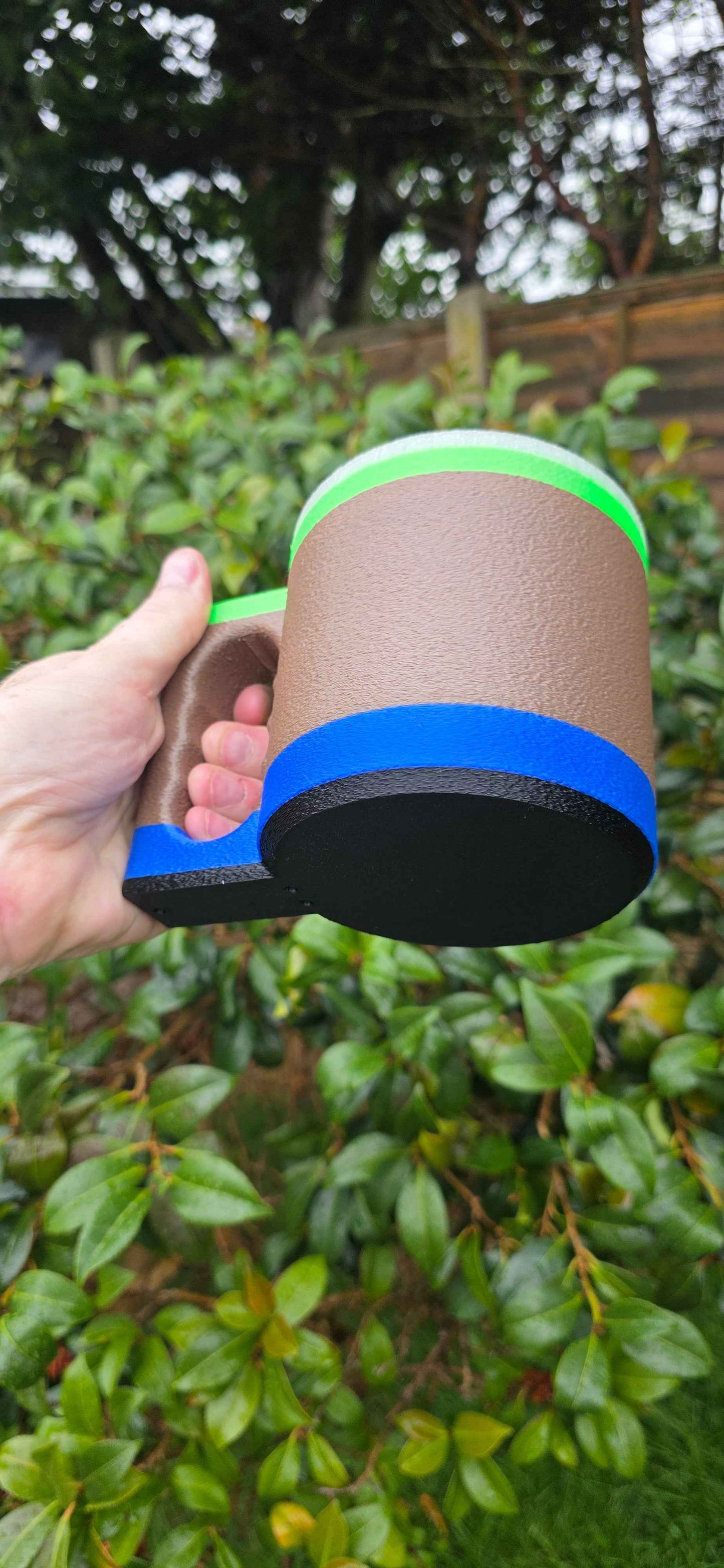 Ice Cream Cup Holder with Spoon Holder - 3D Printed Convenience