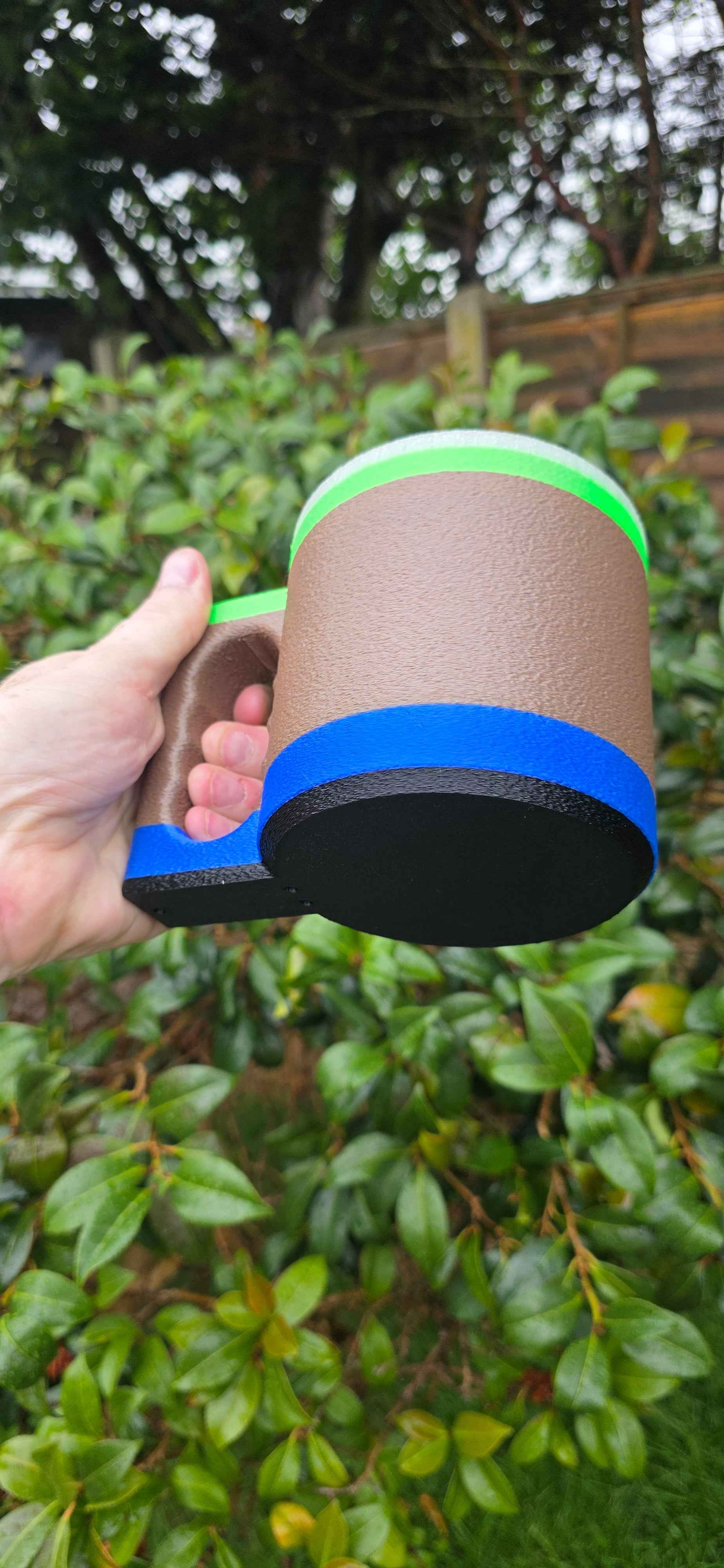 Ice Cream Cup Holder with Spoon Holder - 3D Printed Convenience