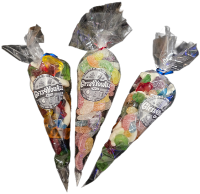 Gifts4YouAll Sweet Cones 200G - Sour, Fizzy, Jelly - Gifts4YouAll