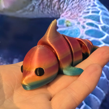 Friendly Little Dolphin hand size fidget toy