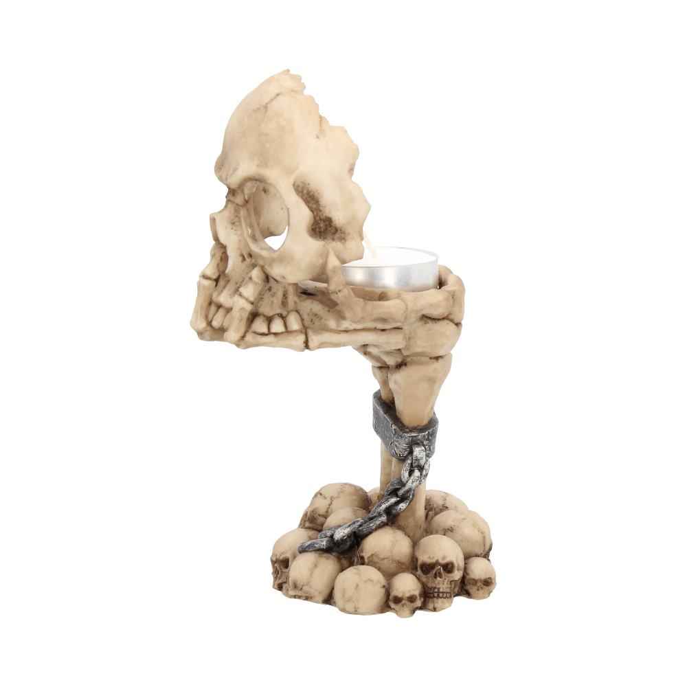 Deliberation Skull Tealight Holder 15.5cm