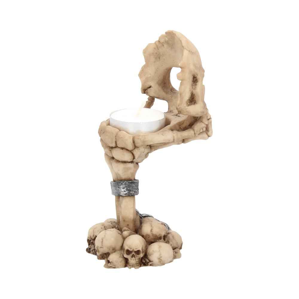 Deliberation Skull Tealight Holder 15.5cm