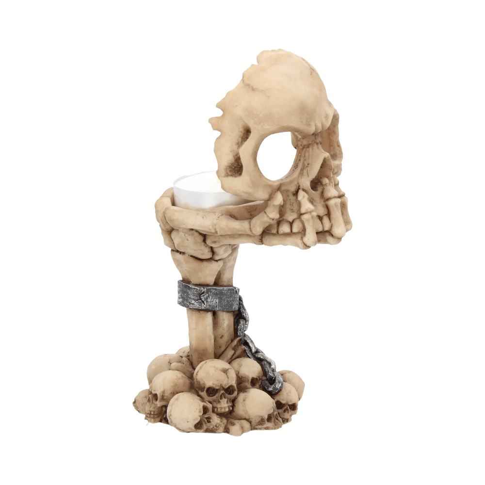 Deliberation Skull Tealight Holder 15.5cm