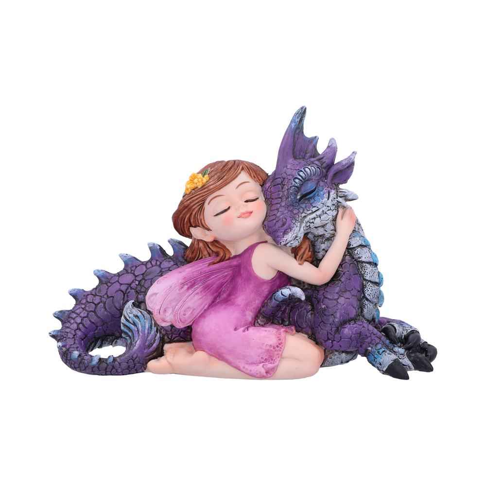 Companion Cuddle Fairy Figurine and Purple Dragon Hugging Figurine 15CM
