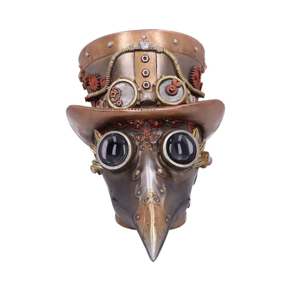 Steampunk Beaky Automaton Apothecary Plague Doctor Bust Figurine 20.5cm