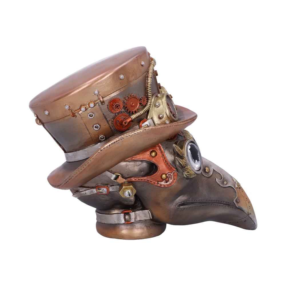 Steampunk Beaky Automaton Apothecary Plague Doctor Bust Figurine 20.5cm