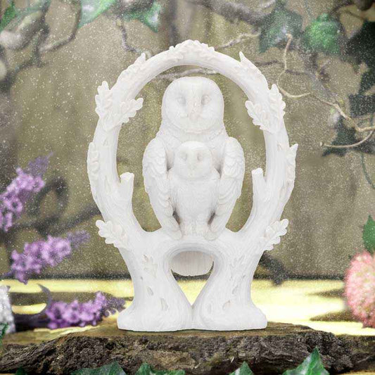 NEMESIS NOW - EMBRACE - WHITE OWL 10.9cm FIGURINE ORNAMENT