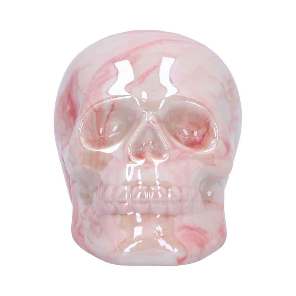 Marbellum Pink Marble Skull Small 7cm - Unique Pink Marble Skull Decor
