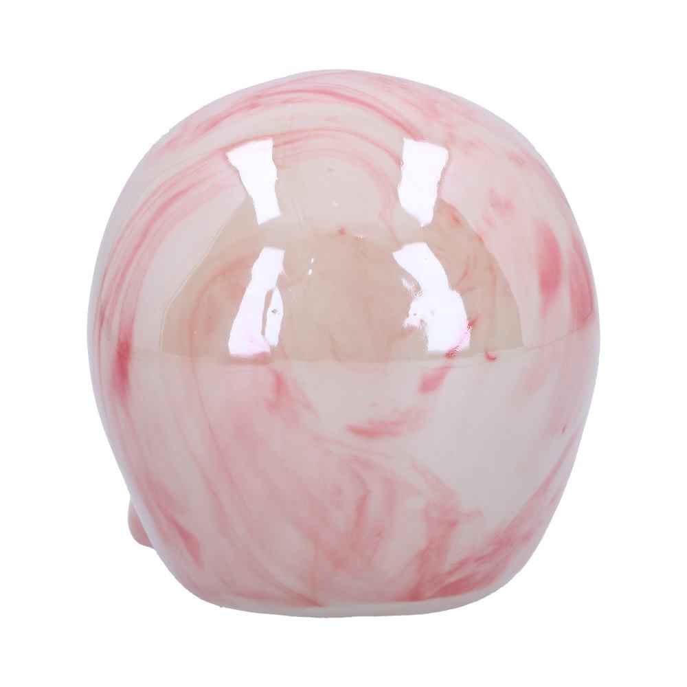 Marbellum Pink Marble Skull Small 7cm - Unique Pink Marble Skull Decor