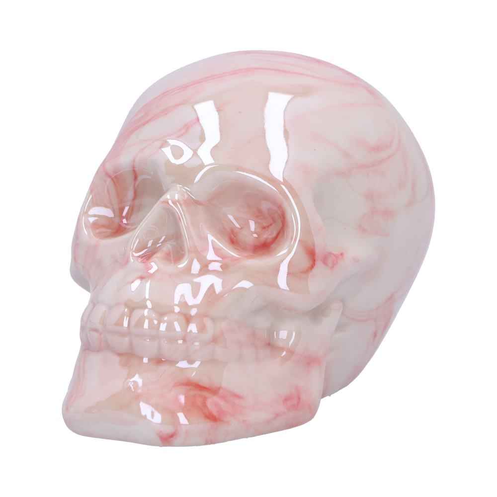 Marbellum Pink Marble Skull Small 7cm - Unique Pink Marble Skull Decor