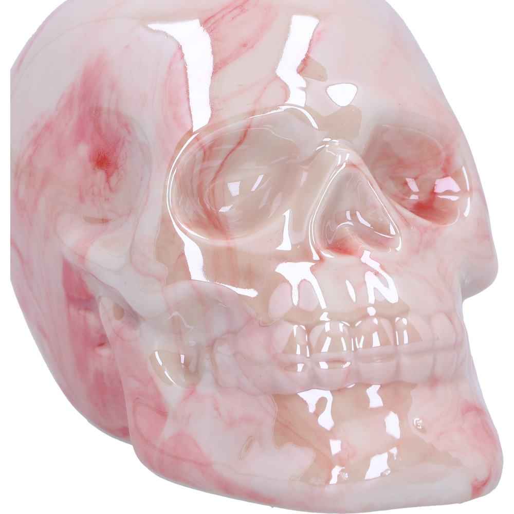 Marbellum Pink Marble Skull Small 7cm - Unique Pink Marble Skull Decor