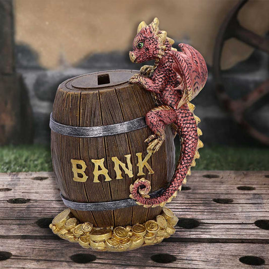 Dragon Heist Money Box | Dragon & Barrel Gothic Fantasy Figurine