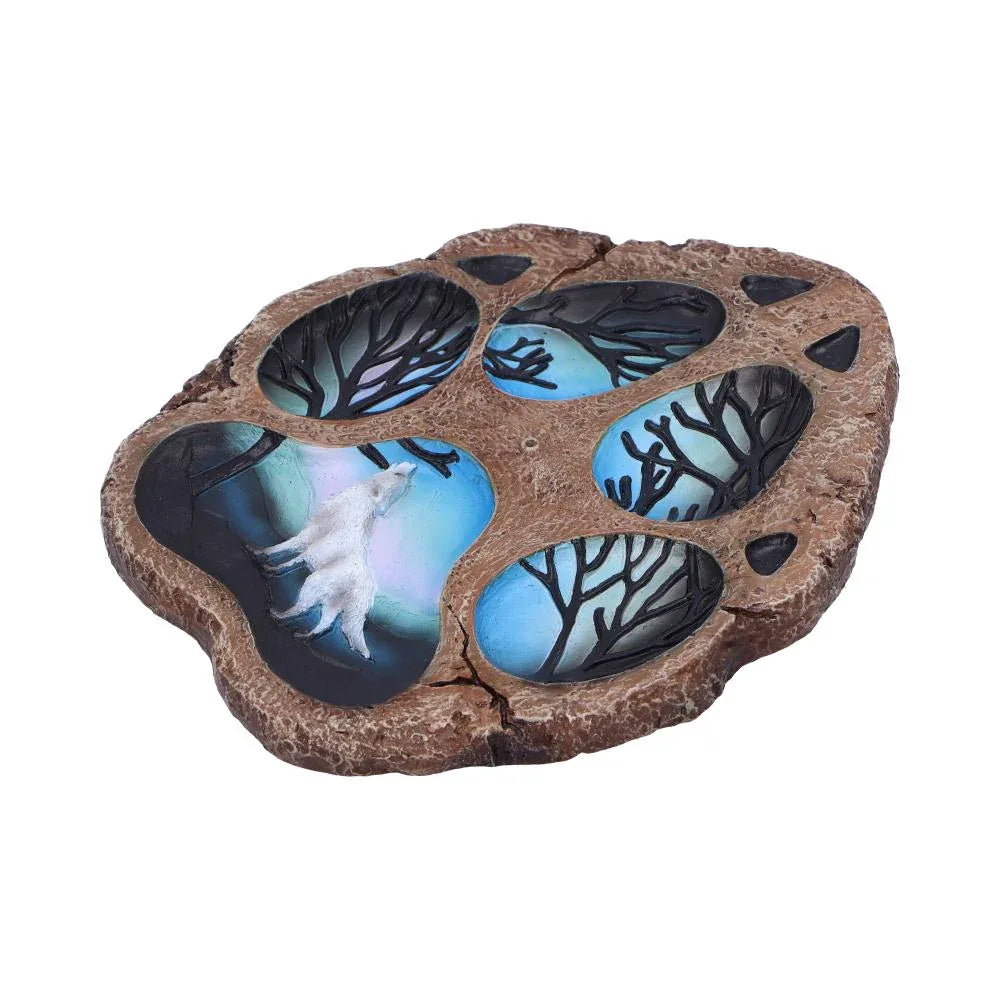 Tracks of the Wild Paw Print Incense Burner 15.5cm | Nemesis Now