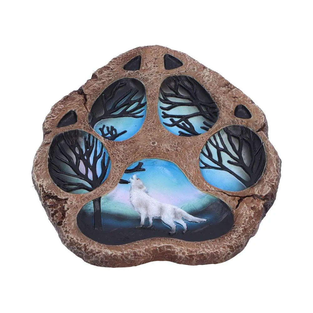 Tracks of the Wild Paw Print Incense Burner 15.5cm | Nemesis Now