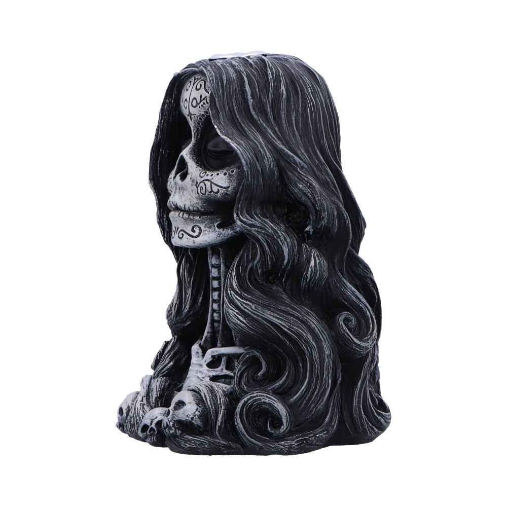 Calavera's Offering Gothic Day of the Dead Incense Burner for Serene Backflow Aromatherapy